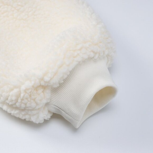 Y2K Oversized Cropped Teddy Fleece Jacket - Picture 7 of 7